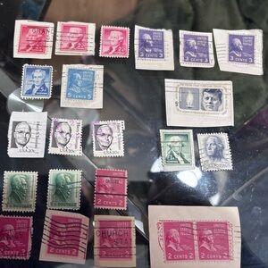 Vintage Postage Stamp Collection U.S. presidents